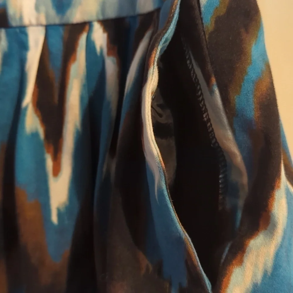 Worthington Stretch Chevron Southwestern feel Swinging Mini - Size 14 - Picture 7 of 12